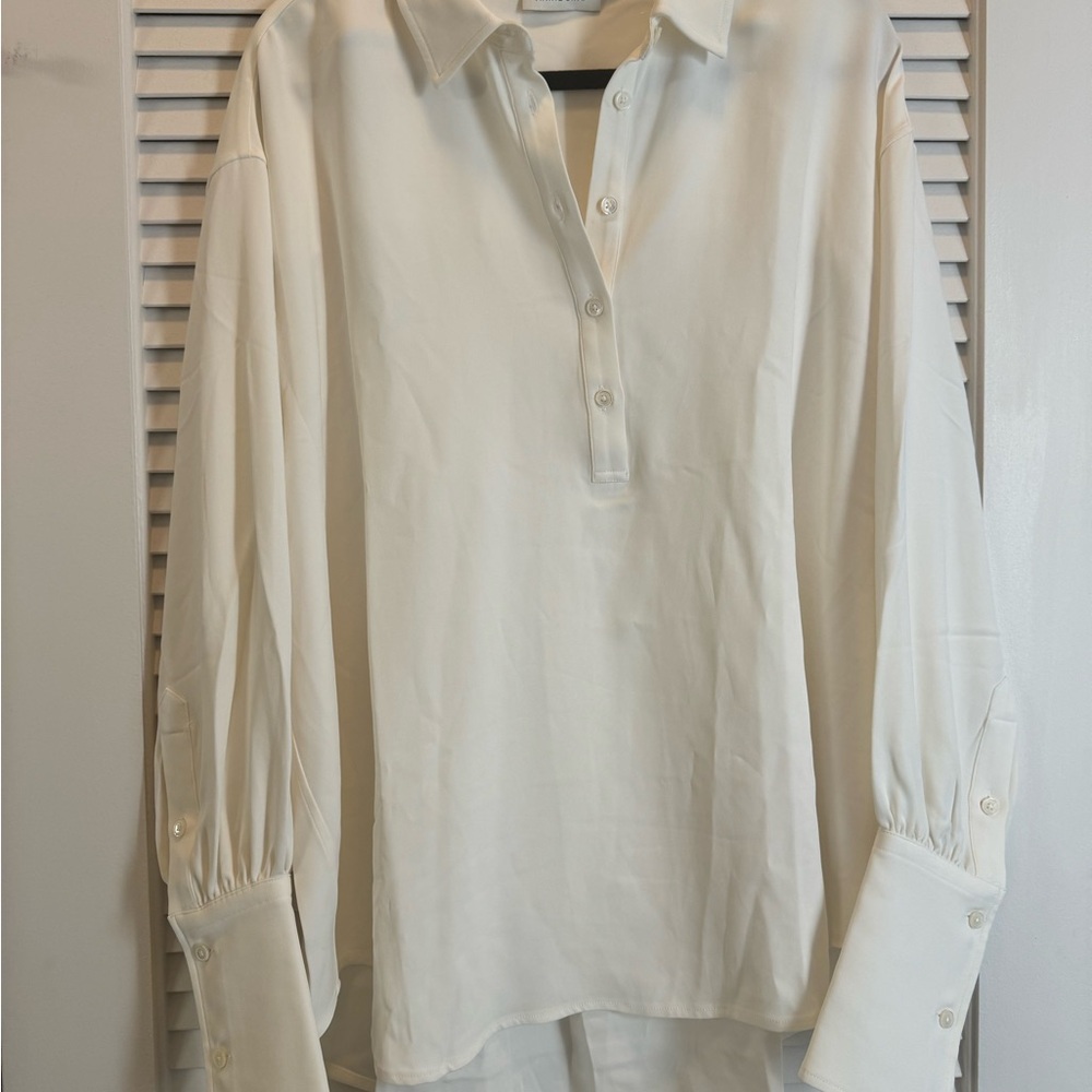 Anine Bing Lake Pullover Shirt, size M